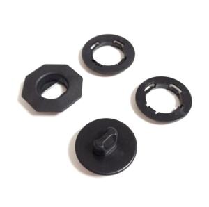 Клипса под штатный крепеж, с поворотным лепестком  